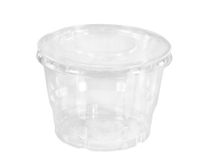 Plastic container / Plastic container on white background.