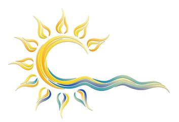 Logo sun and sea.