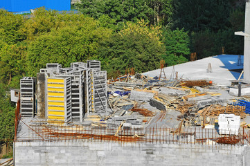 Fototapeta na wymiar Equipment on construction site work