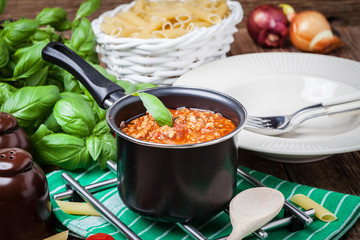 Mediterranean meal preparation.