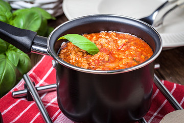 Mediterranean meal preparation.