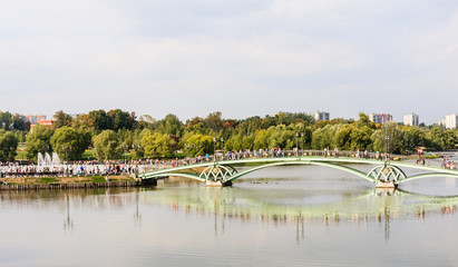 Footbridge in the Tsaritsyno State Museum. Moscow