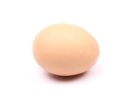   organic egg isolated on white background
