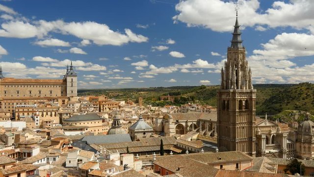 Ancient city Toledo in Castilla la Mancha