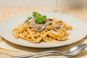 Pasta with Mushrooms