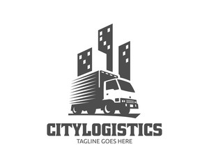 Truck Logo, cargo logo, delivery cargo trucks, Logistic logo