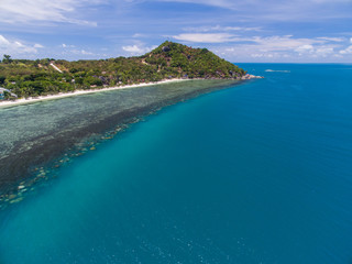 Koh Phangan Thailand earial view 