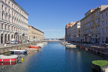 Fototapeta na wymiar Canal Grande of Trieste