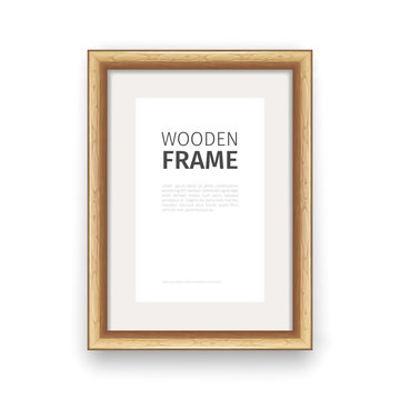 Wooden Rectangle Frame Maple