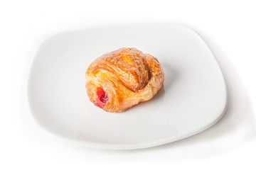 Croissant with jam