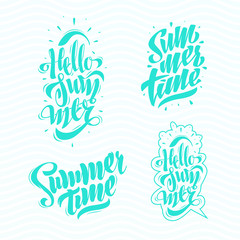 Summer Lettering Set.
