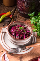 spicy red cabbage Sauerkraut