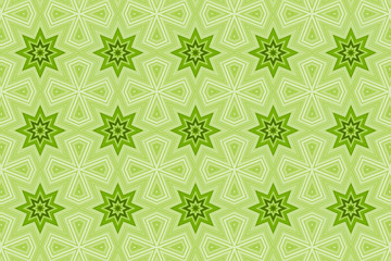 Sterne Muster grün
