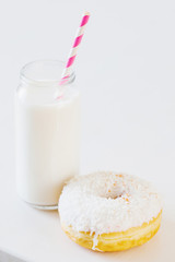 Coconut and vanilla donut