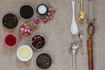 Different kinds of tea