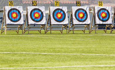 Bow shooting target rings
