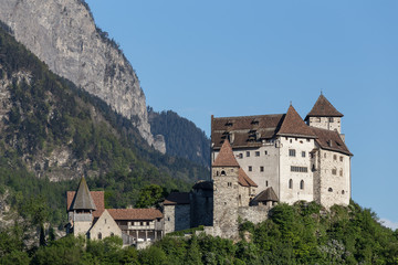 Fototapeta na wymiar castle gutenberg balzers liechtenstein