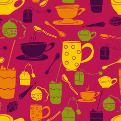 pink cup pattern