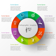 Circle infographic template