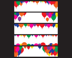 Web Banner Set Balloon Style #2