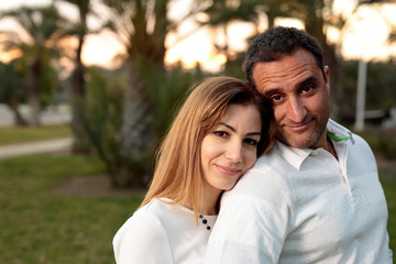 Couple in a park in Elche