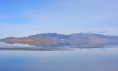 view from Antelope Island, Utah