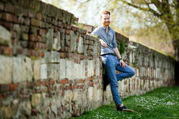 Businessman in nature