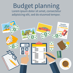 Family budget planning.