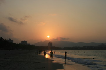 Sunrise on the coast