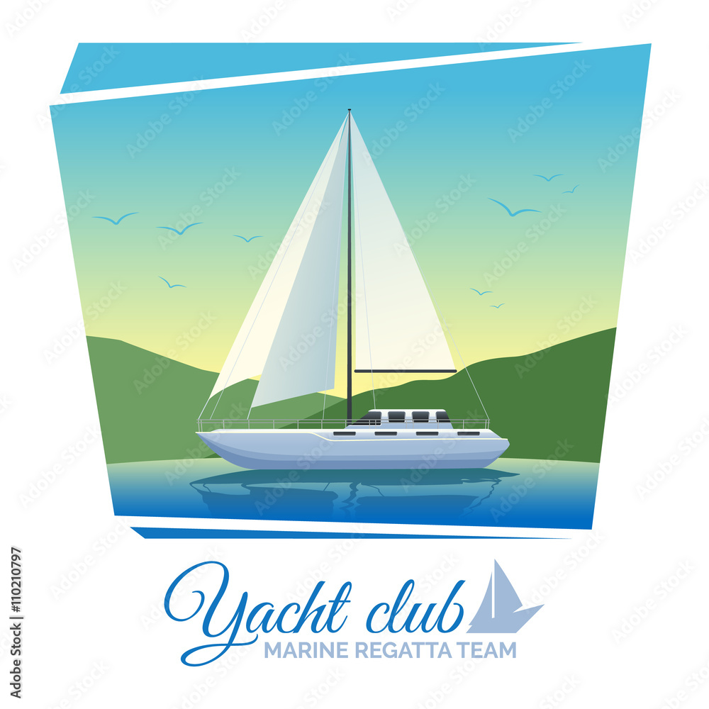 Poster yacht club poster