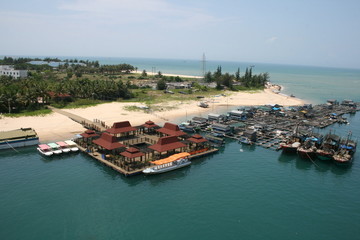 Fishing port on the island of Sanya