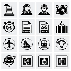 Vector Logistic icon set