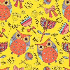 background with owls