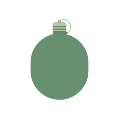 Military flask drink bottle container.