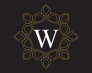 W Monogram Vintage Classic Letter Logo for Luxury  Business