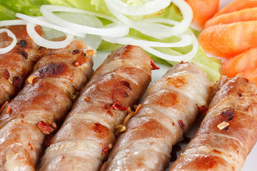 Bacon roll cooked
