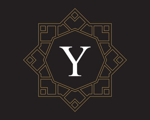 Y Monogram Vintage Classic Letter Logo for Luxury  Business