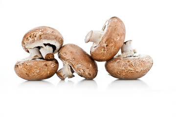 Brown champignon mushrooms