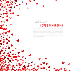 Romantic red background. illustration