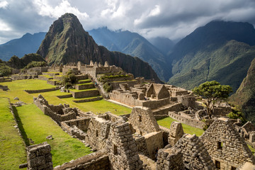 Nice view of Machu Picchu, Peru, South America - obrazy, fototapety, plakaty