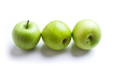 three green apples