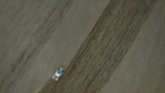 Plowing the land before planting