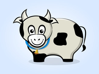 cow with a bell