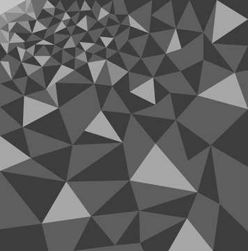 Polygon background, abstract geometric pattern gray color
