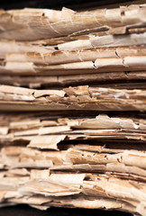 Texture of old tattered sheets of paper