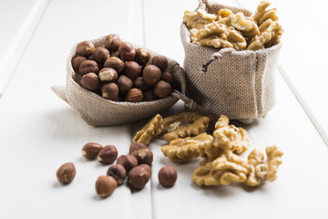 Almonds and hazelnuts
