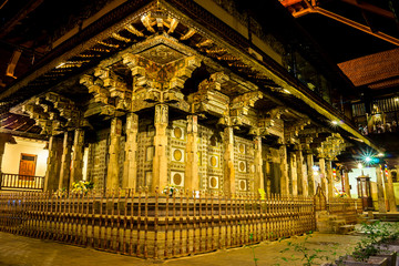 Obraz premium KANDY, SRI LANKA - Temple of the Tooth to buddyjska świątynia, w której znajduje się relikwia zęba Buddy.