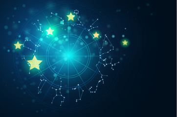 Astrology and alchemy sign background vector illustration