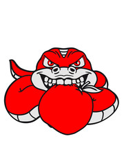 seduce female apple eva adam grin angry dangerous snake constrictor comic cartoon design