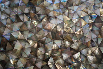 Dark mother of Pearl abstract mosaic background
